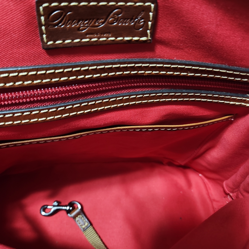 Dooney & Bourke Light Blue and Tan Satchel - Picture 4 of 9